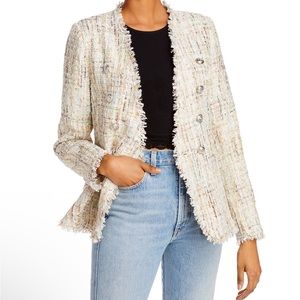 Aqua Tweed Doubled Breasted Blazer